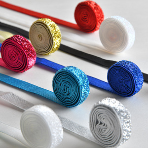 MEICHUANGHUI üretici özel renkli naylon kadife kurdela çeşitli özellikleri parlak altın gümüş giyim aksesuarları yay - Product Image 1