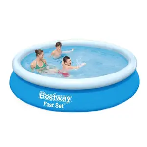 Bestway3.66m x 76厘米顶环充气泳池环保厂家直销家居充气梯形泳池