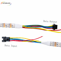 Bande LED intelligente flexible programmable à double données SPI TTL, 10 mm de largeur, SMD5050, DC12V, RGB, WS2815, intégrée, 60 LED adressables