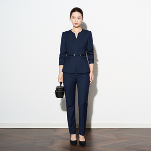 Women's Professional Business Suit Set Full Sleeve Autumn Office Lady Anti-Wrinkle Polyester Worsted - Product Image 3