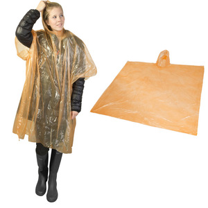 Poncho de Lluvia Desechable de Plástico, Impermeable Ligero para Viajes al Aire Libre, Eventos y Uso Promocional - Product Image 4
