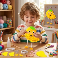 Kits de broderie et de couture DIY pour enfants, pour la création de pendentifs suspendus en feutre, pack de matériaux faits main pour la maison et Thanksgiving