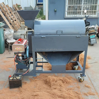 Équipement de défibrage et de déchiquetage de cosse de noix de coco Moteur électrique et diesel Machine de décorticage à double usage Équipement de fibre de cosse