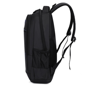 Laptop <b>Backpack</b> 16-Inch Lightweight Large Capacity Outdoor Travel For Men Solid Color Shoulder <b>Straps</b> - Product Image 2