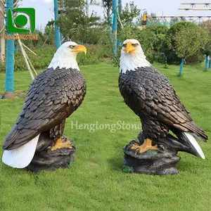 Garten dekorative lebensgroße Fiberglas Eagle Skulptur