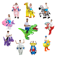 Costume gonflable de dinosaure T-Rex rouge flamboyant pour adultes, idéal pour Halloween, fêtes amusantes, cosplay, Noël, animaux/anime