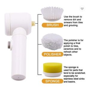 Brosse de nettoyage électrique sans fil portative pour baignoire, cuisine et vaisselle - Product Image 4