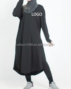 Abbigliamento Sportivo Willson a Maniche Lunghe con Spacchi Laterali per Donne Musulmane, Tunica da Allenamento Modesta e alla Moda - Product Image 6