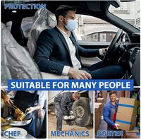 Housses de siège jetables universelles en plastique pour voiture, avion, restaurant, sièges de bus, chaises de salon