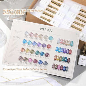 Set de Esmaltes de Uñas <span class=keywords><strong>en</strong></span> Gel Reflectantes de Neón <span class=keywords><strong>MILAN</strong></span>, 24 Colores Brillantes, Marca Privada OEM, Purpurina Diamante, Esmalte de Uñas <span class=keywords><strong>en</strong></span> Gel UV Disco - Product Image 5