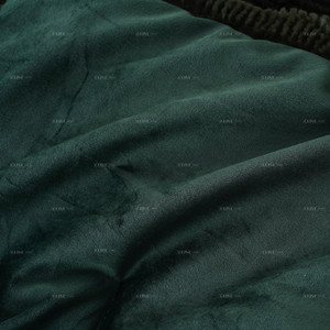 Đau thông màu xanh lá cây Jacquard thỏ Chevron chần chần nổi sang trọng Fluffy coverlet Quilt Vua bộ đồ giường Khăn trải giường sang trọng - Product Image 3
