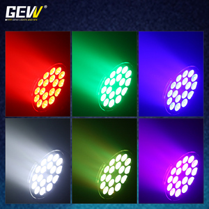 Gevv không thấm nước <span class=keywords><strong>DMX</strong></span> 18x10W 4in1 <span class=keywords><strong>RGBW</strong></span> <span class=keywords><strong>Led</strong></span> ngoài trời không dây phẳng mệnh ánh sáng cho sân khấu đám cưới lightingrgb pin ánh sáng mệnh - Product Image 2