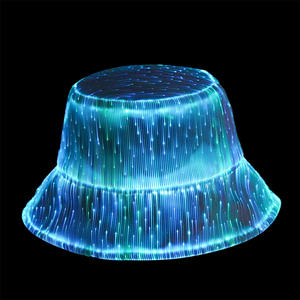 <span class=keywords><strong>Chapeau</strong></span> <span class=keywords><strong>de</strong></span> pêcheur en fibre optique LED avec logo personnalisé en gros, effet arc-en-ciel, brillance dans le noir, <span class=keywords><strong>chapeau</strong></span> <span class=keywords><strong>de</strong></span> seau, cadeau promotionnel, événement, fête, unisexe - Product Image 1