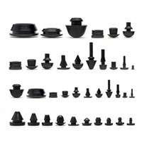 Stock 1-170mm T Forme Silicone Trou Bouchon De Bouteille, Blanc Noir Bouchon De Tuyau En Caoutchouc Bouchon Anti-Poussière En Caoutchouc
