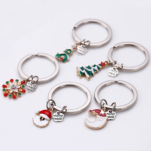 Zhejiang Nishi mujer hecho a mano Diy de la <span class=keywords><strong>serie</strong></span> de Navidad llavero de Metal - Product Image 2