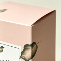 Boîte à savon portable en matériaux recyclés avec fenêtre, impression sérigraphique, revêtement UV, finition mate scintillante pour emballage cadeau