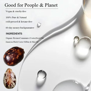 Huile de ricin noire jamaïcaine pure biologique pressée à froid sans hexane en vrac pour la croissance naturelle des cheveux et des cils et les soins de la peau/du visage - Product Image 2