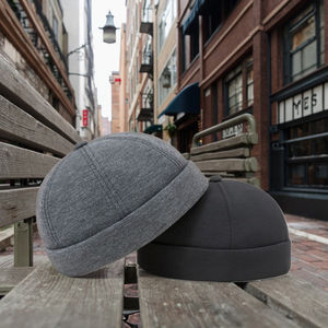 Primavera Verano coreano Skullcap mujeres japonés Yupi Sin borde marinero Hip Hop hombres calle Retro moda chino propietario sombrero - Product Image 1