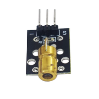 Module émetteur laser rouge 3 broches 650 nm KY-008 avec tête en cuivre pour kit DIY Arduino