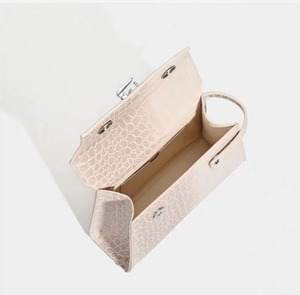 New for Autumn 2026 A stylish versatile handbag and crossbody bag featuring a sophisticated unique crocodile embossed design - Product Image 5