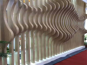 Panneaux muraux décoratifs extérieurs en alliage d'aluminium courbés avec revêtement en poudre, services de découpe et de soudage - Product Image 4