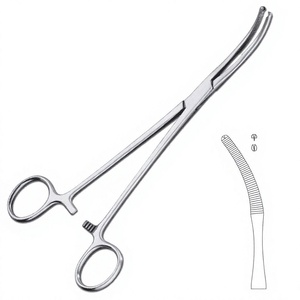 Pinzas hemostáticas Mikulicz curvas para tejido, para cirugía general, con certificación CE ISO13485 - Product Image 3
