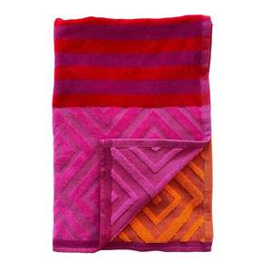 Serviette de plage Monterrico en velours éponge rouge 90x170 340 g/m² - Product Image 3