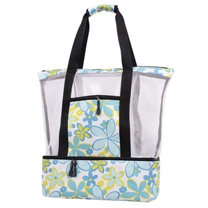 Bolsa de Malla Aislante de 20-40L con Bolsillo Frontal, para Viajes, Natación y Buceo, Unisex, Tamaño Grande, Cierre Abierto, Asa de Malla de Resina - Product Image 5
