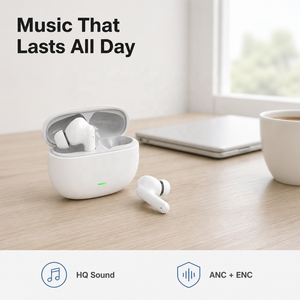 Écouteurs sans fil TWS OEM ODM en gros, réduction de bruit ANC ENC, Bluetooth 5.4, étanches, intra-auriculaires, HIFI, logo personnalisé - Product Image 1