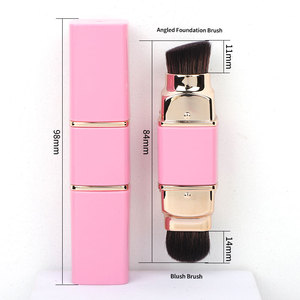 Pinceaux de maquillage professionnels de luxe personnalisés, rétractables, double tête, véganes, de haute qualité, pour voyage, vente en gros, marque privée - Product Image 3