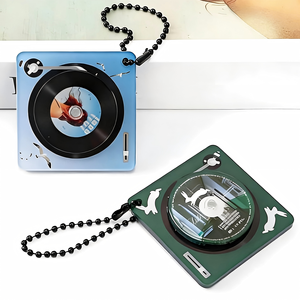 سلسلة مفاتيح صغيرة على شكل قرص مدمج مع تقنية NFC، مشغل موسيقى مصغر بتصميم القرص المضغوط مع NFC213 للهدايا الترويجية وصندوق الموسيقى - Product Image 5