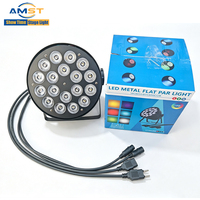 Lampu Par LED RGBW 4IN1 50W 4 Buah dengan Kontrol DMX, Tahan Air IP33, CRI90, Pemasangan di Tanah untuk Panggung & Acara Pesta