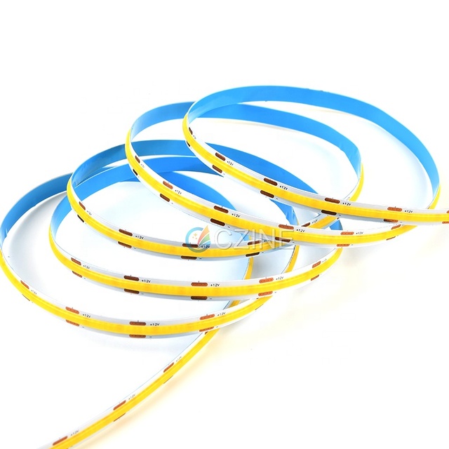 Warm White Flexible Light 12v 8MM 4000k 480 Led Cob Strip