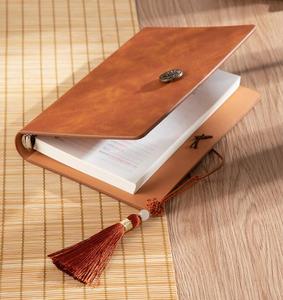 Trung Quốc Phong Cách Bán Buôn Tùy Chỉnh Bìa Cứng Máy Tính Xách Tay 6 Vòng Chất Kết Dính A5 PU Leather Organizer Planner Tạp Chí - Product Image 3