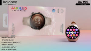 Mini montre intelligente 43mm Autonomie de la <span class=keywords><strong>batterie</strong></span> de 14 jours GPS, application de fitness AI activée, suivi de la fréquence cardiaque et de la santé du sommeil Trackers d'activité - Product Image 5