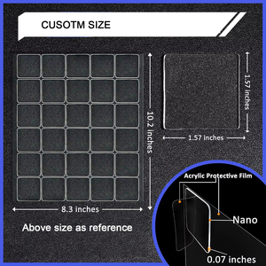 Yongyu nhà sản xuất tùy chỉnh vuông Vòng Sticker chết cắt trong suốt hai mặt dính dính dính Nano Băng nhiệm vụ nặng nề keo chấm - Product Image 3