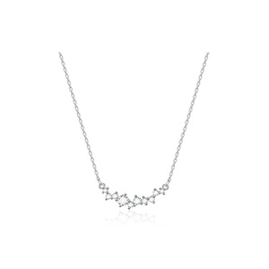 Collana girocollo con pietre scintillanti, elegante e minimalista, per donna - Product Image 5
