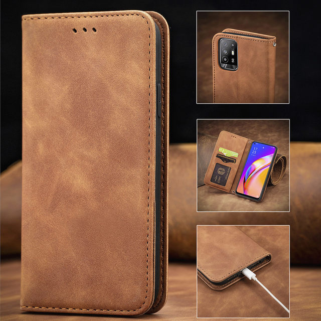 Magnetic Card Wallet Flip Leather Stand Case Cover for OPPO Find X5 Pro/ X5 Lite 5G/ A74 A54
