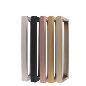 Manija de Puerta Corredera de Acero Inoxidable Personalizada, Moderna y Sencilla, de Gran Tamaño, para <span class=keywords><strong>Hotel</strong></span>, Sala de Reuniones, Puerta de Madera Resistente - Product Image 1