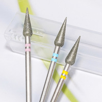 Brocas de diamante cónicas al por mayor de fábrica para manicura rusa, removedor de cutículas y piel muerta
