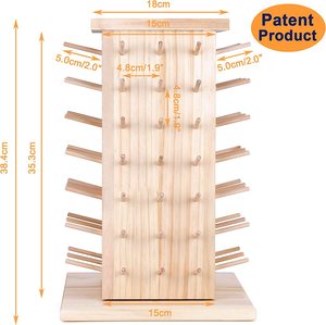 84 <span class=keywords><strong>bobine</strong></span> (fai da te per essere 93 <span class=keywords><strong>bobine</strong></span>) organizzatore per filo <span class=keywords><strong>di</strong></span> <span class=keywords><strong>legno</strong></span> completamente rotante/supporto per filo per cucire, Quilting, ricamo, - Product Image 5
