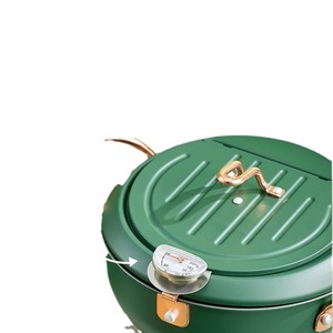 Tempura Deep Fryer Mini Electric Non Stick Pan Round Multifunctional Oil <b>Saving</b> Temperature Controlled Frying <b>Pot</b> - Product Image 5
