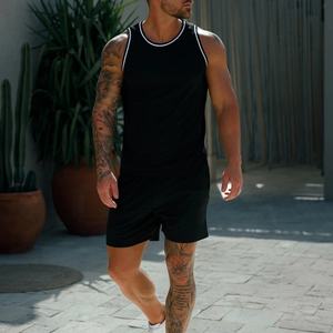 Camiseta sin Mangas Profesional para Hombre, Acanalada, Transpirable, para Gimnasio y Fitness, con Servicio OEM, Estilo Casual de Punto - Product Image 2