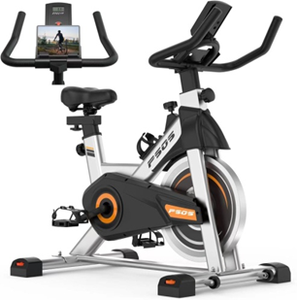 CZFIT Black Exercise Bike for Home Smart Low Noise Indoor Cycling Bike for Home Gym Electric Stationary Bike with <b>Tablet</b> Mount - Product Image 5