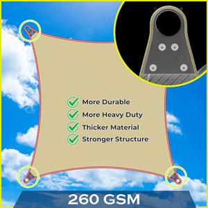 Vela de Sombra Impermeable, <span class=keywords><strong>Lona</strong></span> de Sombra, Vela para Proteger de la Luz Solar y el Agua, Principalmente Utilizada en Estacionamientos y Piscinas - Product Image 5