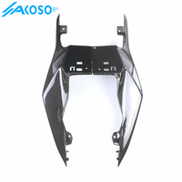 AKOSO Pre-preg 3K fibra de carbono accesorios motocicleta fibra de carbono asiento trasero Panel lateral para BMW S1000RR 2015-2018