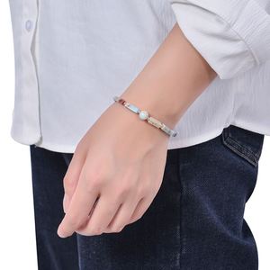 Bracelet en pierre naturelle avec perles de verre colorées, aide à la relaxation, prix B2B compétitif, prêt à expédier (RTS) - Product Image 4