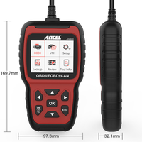 Ancel, AS500 OBD2 escáner OBD 2 motor lector de código OBD herramienta de diagnóstico del coche multilingüe actualización gratuita ODB2 de escáner