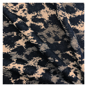 32S T/R Leopard Mô Hình Jacquard Vải Dệt Kim 55% Polyester 40% Rayon 5% Spandex 230gsm Sợi Nhuộm Vải Cho Ăn Mặc - Product Image 4