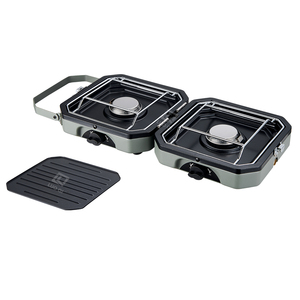 Meilleure vente vente directe d'usine cuisinière à gaz pliante portable à deux brûleurs chauffage rapide cuisinière à gaz steak de <span class=keywords><strong>camping</strong></span> - Product Image 2